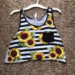 Sunflower crop top
